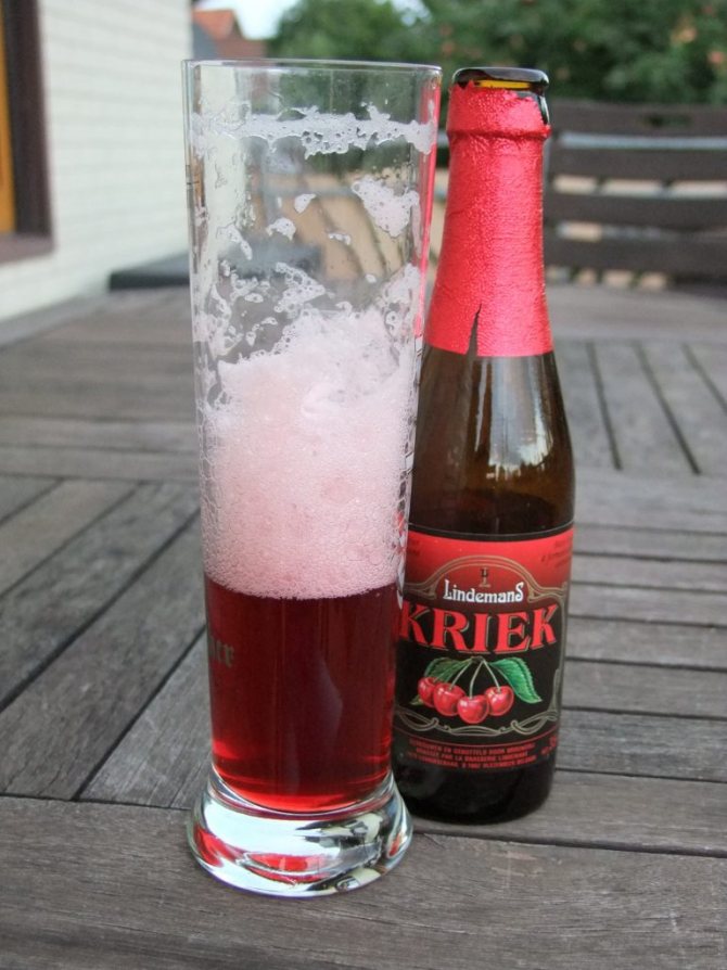 фото вишневого бельгійського пива
