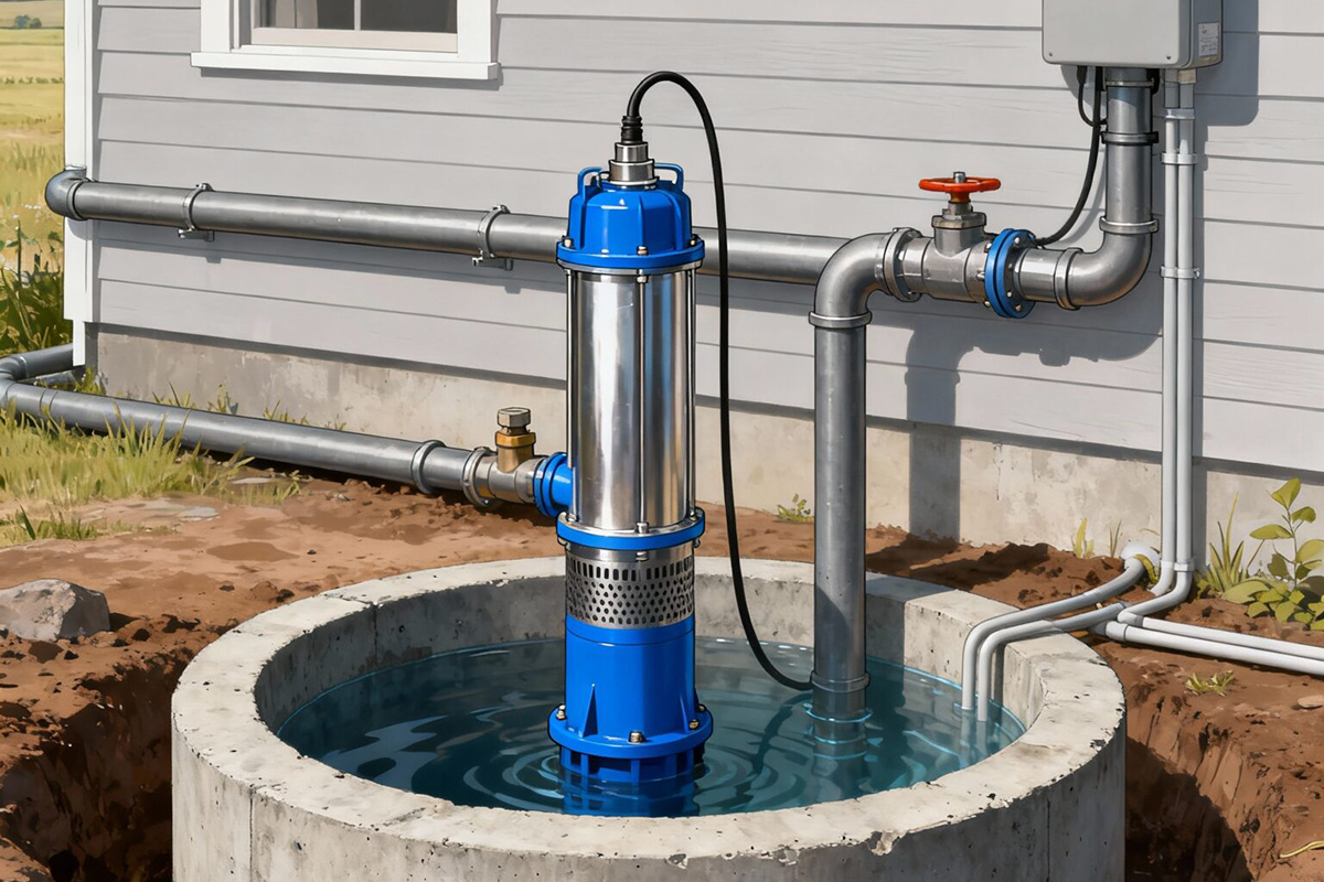 Как правильно установить насос погружной в скважину