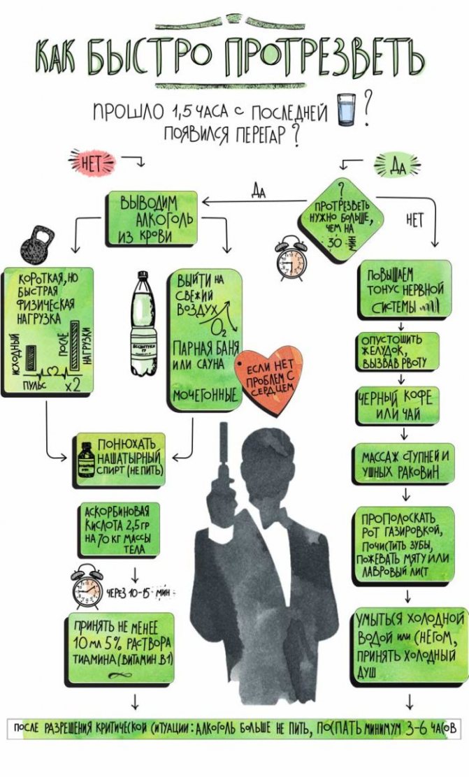 Інфографіка: Як протверезіти