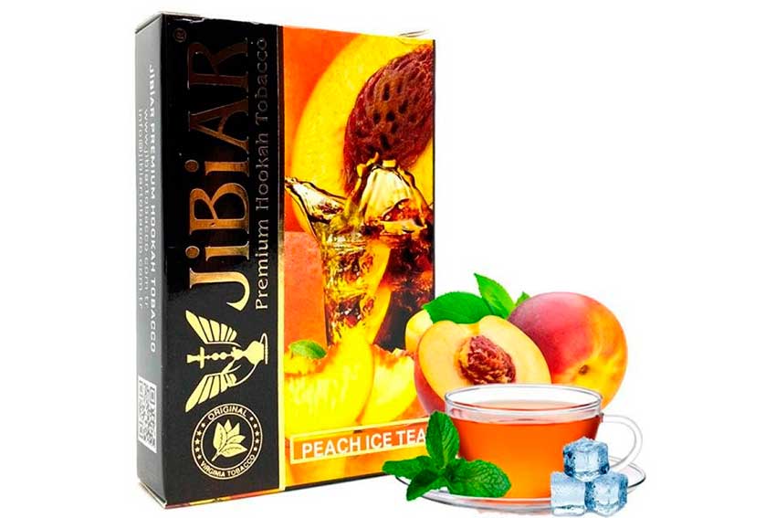 Вкусный табак для кальяна: JiBiAR Peach Ice Tea (товар и фото магазина Duman)