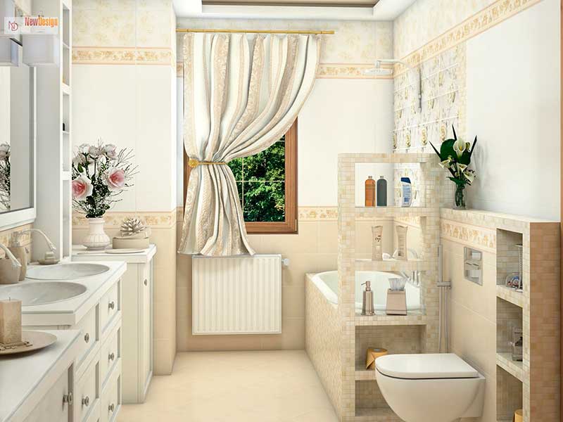 Дизайн ванной комнаты (с. Княжичи, Киевская область)