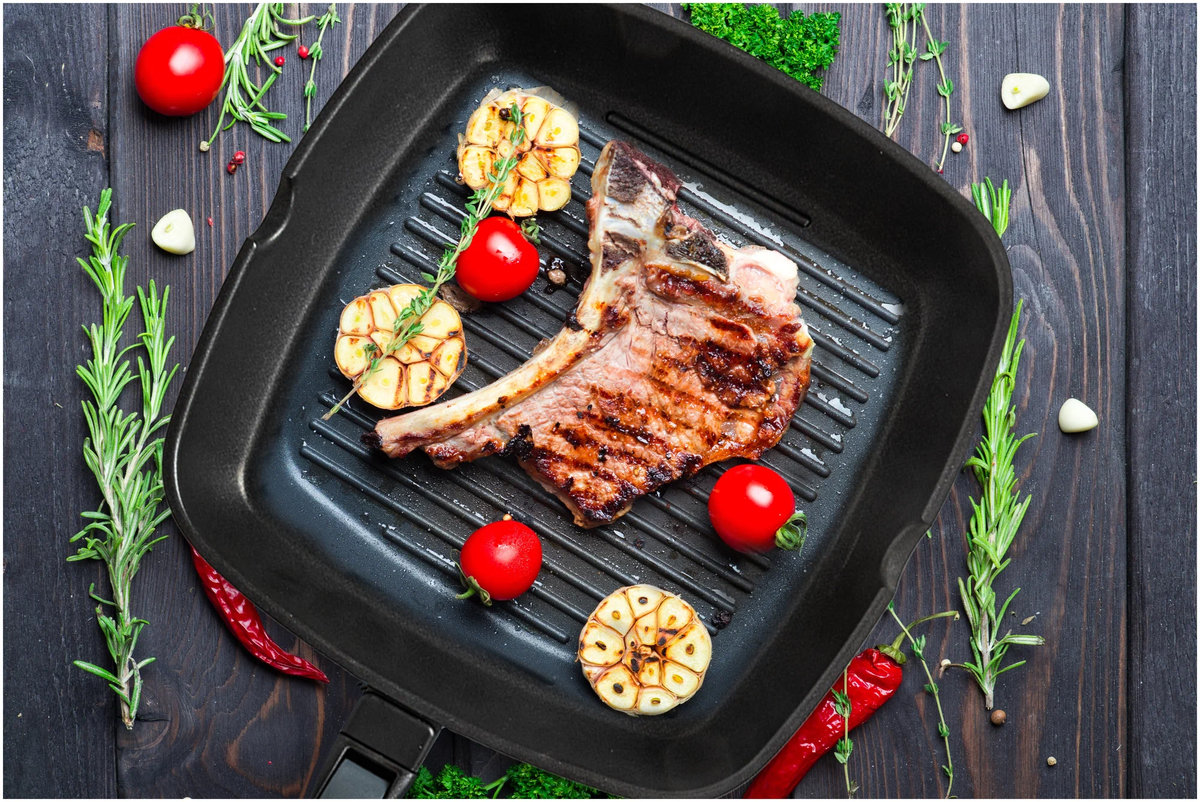 Переваги сковороди гриль
