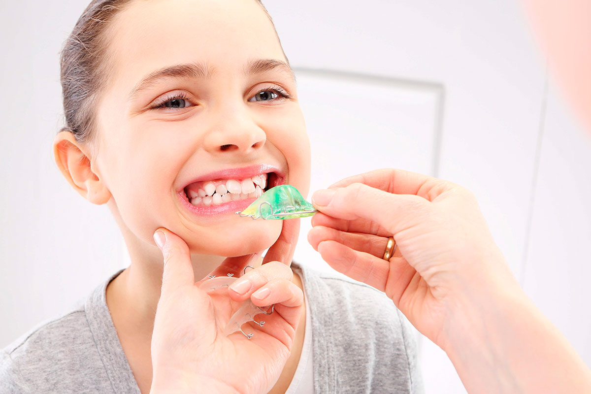 пластина для выравнивания зубов у детей